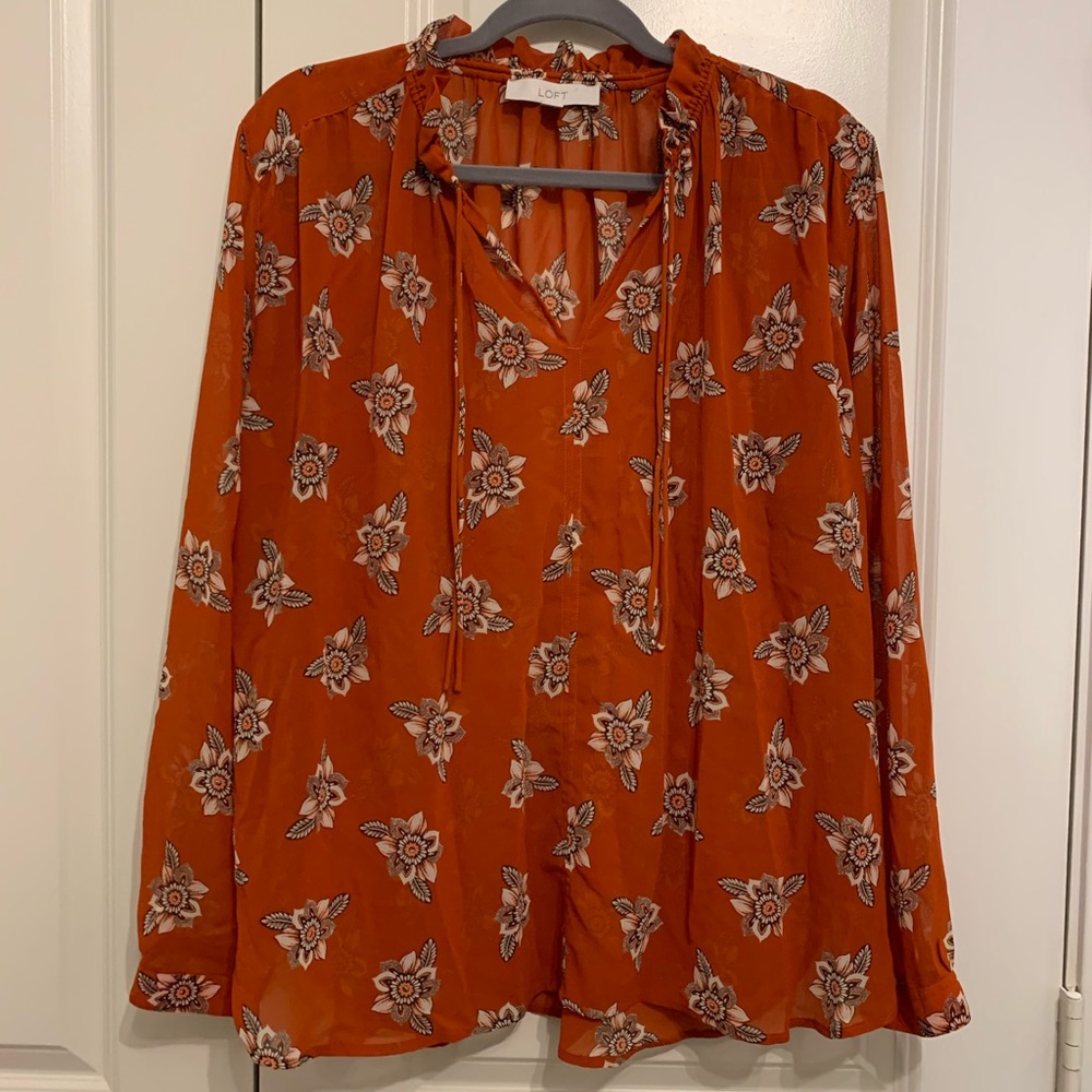 Loft long sleeve blouse.